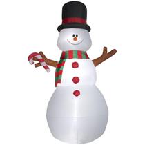 Boneco de neve inflável Gemmy Christmas Animated 3m com luzes LED Boneco de neve inflável Gemmy Christmas Animated 3m com luzes LED