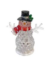 Boneco de Neve Multicolor em Acrilico - Tok da Casa