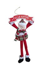 Boneco de Neve Papai Noel Enfeite de Porta Feliz Natal