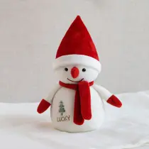 Boneco de Neve Pelúcia de Natal Decoração Natalina 26cm Urso Natal