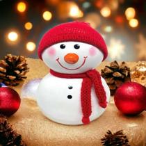 Boneco de Neve Pequeno Decoracao de Mesa de Natal Ceramica