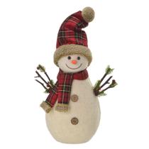 Boneco de Neve Xadrez com Glitter 43cm Espressione Christmas