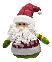 Boneco De Papai Noel Pelúcia Enfeite 30 Cm