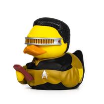 Boneco de pato de borracha de vinil colecionável TUBBZ Geordi La Forge