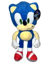 Boneco De Pelúcia Animal Ouriço Menino Sonic Azul Personagem Jogo Eletrônico De Videogame 30 Centímetros De Altura Sonic The Hedgehog