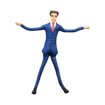 Boneco De Pelúcia Cosplay De Miles Edgeworth E Phoenix Wright Ace Attorney Com Esqueleto De Fio No