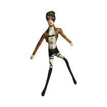 Boneco De Pelúcia De 28cm Do Anime Attack on Titan Levi Com Esqueleto De Arame Para Cosplay,