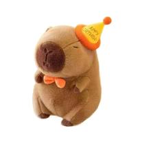 Boneco de pelúcia de capivara Travesseiro realista,fofo e macio Presente de aniversário para meninas