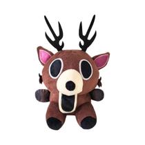 Boneco De Pelúcia De Veado Marrom E Coruja Branca, Almofada Do Jogo 99 Nights in the Forest,