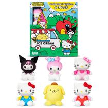 Boneco de pelúcia em miniatura Micro Teenies Hello Kitty, pacote com 6 crianças ou mais