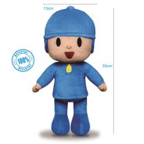 Boneco de Pelúcia Fofinho Pocoyo 35cm Original Cardoso Toys