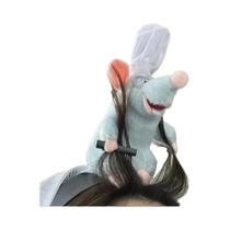 Boneco De Pelúcia Fofo Do Rato Ratatouille Com Tiara De Aba Larga E Prendedor De Cabelo Para Meninas Boneco De Pelúcia Fofo Do Rato Ratatouille Com Tiara De Aba Larga E Prendedor De Cabelo Para Meninas