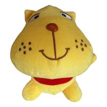 Boneco De Pelúcia Hipopótamo Amarelo Fofo - 18cm
