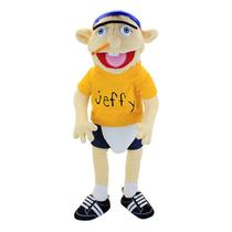 Boneco de Pelúcia Jeffy 58cm com Chapéu e Mão de Marionete Cosplay - unbranded