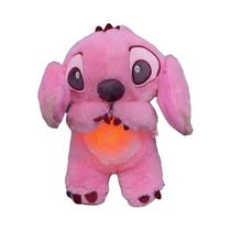 Boneco De Pelúcia Lilo & Stitch Rosa Kawaii, Brinquedo Infantil Com Música E Luz Para Ajudar No Boneco De Pelúcia Lilo & Stitch Rosa Kawaii, Brinquedo Infantil Com Música E Luz Para Ajudar No
