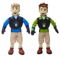 Boneco de Pelúcia Mighty Mojo Wild Kratts - Chris & Martin (14cm)