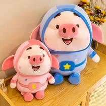 Boneco De Pelúcia Porco Espacial Azul Presente De Natal Aniversário Boneco De Pelúcia Porco Espacial Azul Presente De Natal Aniversário