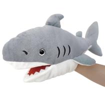 Boneco de pelúcia realista JUSTQUNSEEN Shark de 33 cm para crianças