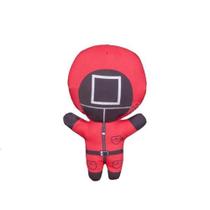 Boneco De Pelucia Squid Game Round 6 Vermelho 26Cm Quadrado