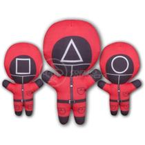 Boneco De Pelucia Squid Game Round 6 Vermelho 26Cm Boneco De Pelucia Squid Game Round 6 Vermelho 26Cm