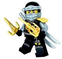 BONECO DE PLASTICO ARTICULADO (block heroes Ninja) - Macro