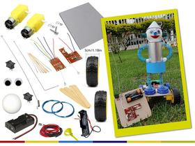 Boneco de Sucatas com Controle Remoto - Kit de Robótica para Educação Maker Boneco de Sucatas com Controle Remoto - Kit de Robótica para Educação Maker