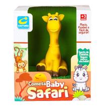 Boneco de Vinil Baby Safari Girafa - Cometa - Brinquedos Cometa