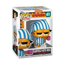 Boneco de vinil Funko Pop! Comics Garfield com caneca de 10cm