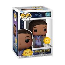 Boneco de vinil Funko Pop! e Buddy Disney Wish Asha com estrela