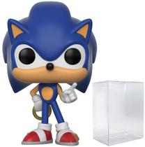 Boneco de vinil Funko POP Games Sonic The Hedgehog Sonic com anel