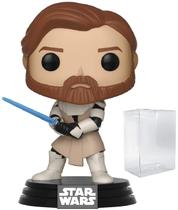 Boneco de vinil Funko Pop! STAR WARS: Guerra dos Clones - OBI Wan Kenobi