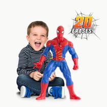 Boneco de Vinil Gigante Homem Aranha com 20 Frases - 58cm