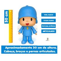 Boneco Nina De Vinil Macio Desenho Infantil Pocoyo - Cardoso