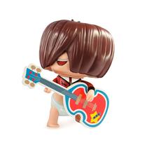 Boneco De Vinil Mini Beat Power Rocker Com Instrumento - Líder Brinquedos Boneco De Vinil Mini Beat Power Rocker Com Instrumento - Líder Brinquedos