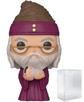 Boneco de vinil POP Harry Potter Albus Dumbledore com Baby Harry