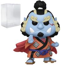 Boneco de vinil POP One Piece Jinbe Funko com protetor de caixa
