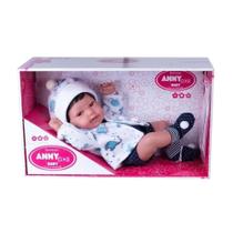 Boneco de Vinil - Reborn Anny Doll Baby - Menino - Cotiplás