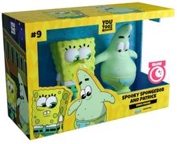 Boneco de vinil Youtooz Spooky Spongebob & Patrick, pacote com 2 cm