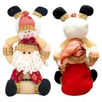 Boneco Decoração Natal Enfeite Papai Noel Boneco de Neve - Kapnoh