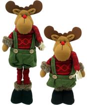 Boneco Decorativo Alce Scoth Pernas Ajustáveis Enfeite 50m Boneco Decorativo Alce Scoth Pernas Ajustáveis Enfeite 50m
