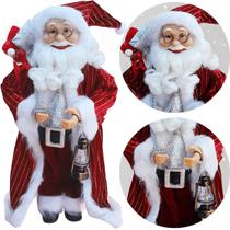Boneco Decorativo Papai Noel Tradicional Lampião Natal 45cm Boneco Decorativo Papai Noel Tradicional Lampião Natal 45cm