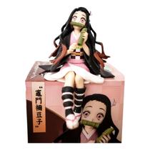 Boneco Demon Slayer Nezuko Kamado 10cm Sentado action figure