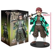 Boneco Demon Slayer Tanjiro Kamado Action Figure 14cm Boneco Demon Slayer Tanjiro Kamado Action Figure 14cm