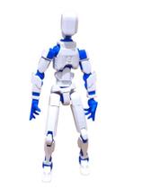 Boneco DESMONTADO DUMMY 20 CM Articulado 20 cm Figure 3D Azul