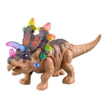 Boneco Dinossauro Agujaceratops Marron Com Luz E Som (DMT 5134) - Dm toys