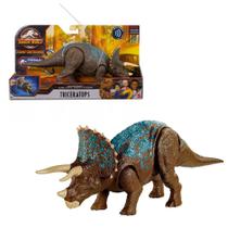 Boneco Dinossauro Com Som Triceratops Ruge e Ataca Jurassic World GVH66 - Mattel