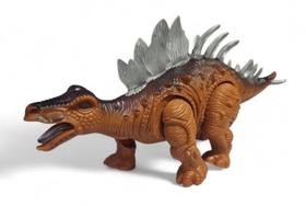 Boneco Dinossauro Grande Movimento Som e Luz Estegossauro
