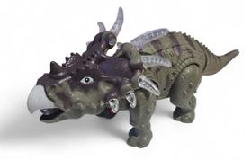Boneco Dinossauro Grande Movimento Som e Luz Triceratops