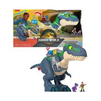 Boneco Dinossauro Imaginext Jurassic World Mega T-Rex de Ação Mordida Suprema - Luz e Som - 76Cm de Comprimento - Mattel