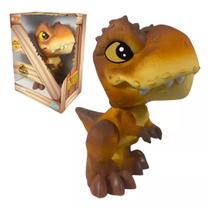 Boneco Dinossauro Jurassic World TRex Marrom Dinos Baby Pupee
